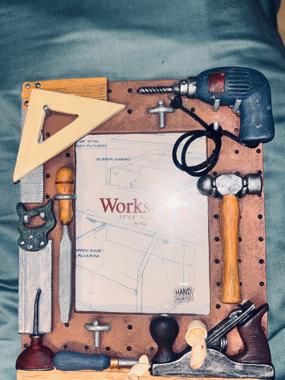 Woodworking Tools Decorative Photo Frame - Brown & Multicolor